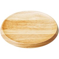 ヤマコー ラウンドウッドプレート S 32537 32537 1個