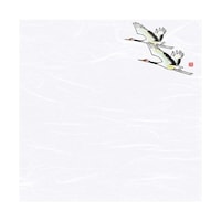 ヤマコー 雲竜和紙 4寸四季彩雲竜敷紙 鶴 (100枚入) 68833 68833 1セット