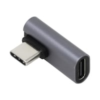 ainex PD100W対応 USB3.2Gen2変換アダプタ Cメス Cオス 横L型フラット U32CCLFAD2 U32CCLFAD2 1個