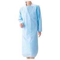 アズワン 【ネームタグ貼付け導電ハンガー付】腕付エプロン(PE製)10枚入 840230131 1セット