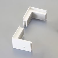 70x70mm プラダン用コーナー(SxS用/白/4個) EA911BG1