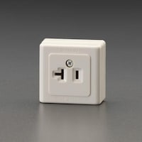 AC125V/20A 角型コンセント(2P) EA940CH21