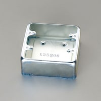 124x120x50mm 露出スイッチボックス(ハブ無/2個用) EA940CS10