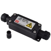 3極(300V/15A) 端子台付中継ボックス(黒) EA940CX3BA