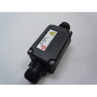 5極(300V/15A) 端子台付中継ボックス(黒) EA940CY5B