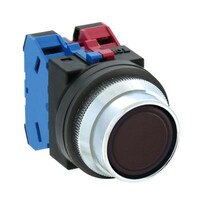 1a1b/30mm 押しボタンスイッチ(突型フルガード/黒) EA940D21A