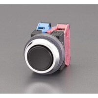 1b/30mm 押しボタンスイッチ(オルタネイト/平型/黒) EA940D5A