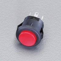 125V/3A 押しボタンスイッチ(単極双投/赤) EA940DA136