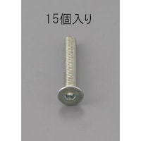 M3 x 6mm 六角穴付皿頭ボルト 三価クロメート/15本 EA949MC306