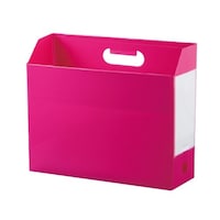 102x317x261mm ファイルスタンド(横型/桃) EA954TD56