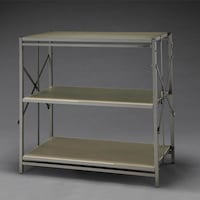 870x450x 970mm/3段ラック棚(折畳式/OD色) EA976AV10