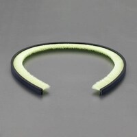 30mmx1.0m シールブラシ(差込型/PP/黒) EA979KJ1B