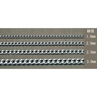 3.0mmx1.0m ショートマンテルチェーン(スチール/ユニクロメッキ) EA980TG31