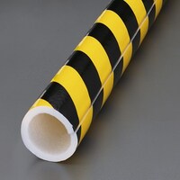 61x81x500mm 安全パイプカバー(黄・黒/2本) EA983FP19A