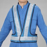 安全ベスト(スカイブルー/シルバー・軽量タイプ) EA983R501