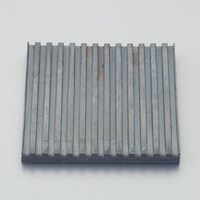 50x50x10mm ゴム板(両面筋入/黒) EA997XC91