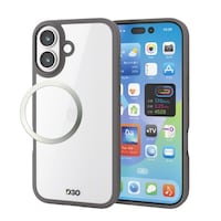 エレコム iPhone 17 ケース ハイブリッド D3O(R) 超衝撃保護 チャコール灰色