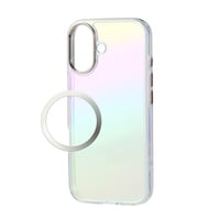 エレコム iPhone 17 ケース ハイブリッド 衝撃吸収 オーロラデザイン 透明