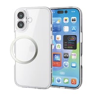 エレコム iPhone 17 ケース ハイブリッド 衝撃吸収 背面ガラス 極限保護 透明