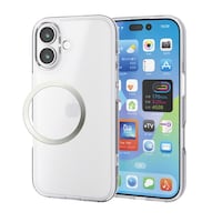 エレコム iPhone 17 ケース ハイブリッド 衝撃吸収 背面マット シルキー透明