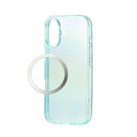 エレコム iPhone 17 ケース ソフト オーロラデザイン 青