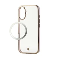 エレコム iPhone 17 ケース ソフト 衝撃吸収 メタリックライン 桃色