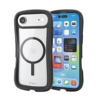 エレコム iPhone Air ケース ハイブリッド 衝撃吸収 MAGKEEP Grippy 黒