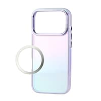 エレコム iPhone 17 Pro ケース ハイブリッド 衝撃吸収 オーロラデザイン 紫