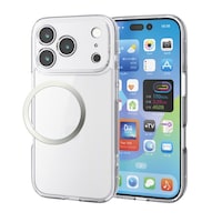 エレコム iPhone 17 Pro ケース ハイブリッド 衝撃吸収 背面ガラス 極限保護 透明