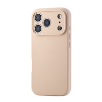 エレコム iPhone 17 Pro ケース ハイブリッドシリコン MAGKEEP アンチダストコート 茶