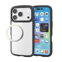 エレコム iPhone 17 Pro ケース ハイブリッド 衝撃吸収 軽量 薄型 黒