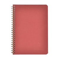 クオバディス アージュバッグ ダブルリングノート A5 横罫レッド×5