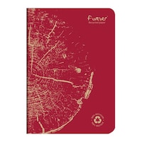 クオバディス FOREVER ホチ留めノート A5 横罫レッド×5