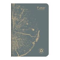 クオバディス FOREVER ホチ留めノート A5 横罫グレー×5