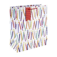 クオバディス ペーパーバッグ キャンドル Mホワイト×6