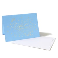 クオバディス ポレン カード封筒セット Thank youブルー×10