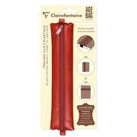 クオバディス アージュバッグ バンド付きペンシルケース A5用レッド×4