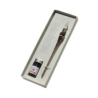 クオバディス ガラスペンつむぎ&インク(ムーンシャドウ)セットグレー×3