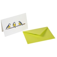 クオバディス アンクル&プリュム カード封筒セット シジュウカラLグリーン×5