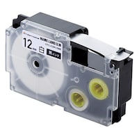 カラークリエーション ネームランド用互換テープ 白 黒文字 8m 12mm幅 CTCCXR12WE CTCCXR12WE 1個