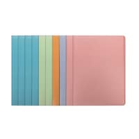 ニューヨー クリアブック A4 パステル 5色 20ポケット 10冊入 A1004 A1004 1セット