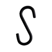 和気産業 Lacety(ラスティー) S字フック 小 黒 LAC020 LAC020 1個