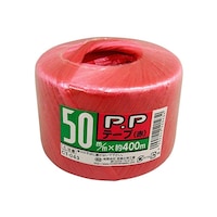 宮島化学工業 PPテープ 赤 50mm×400m CT043 CT043 1巻