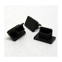 テクノベインズ コネクター保護キャップ USBMiniB用(つまみなし) 黒 USBMBCAPKB06 USBMBCAPKB06 1袋