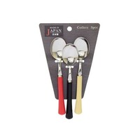 錦州雲星 オーロラ ティースプーン3本組 赤・黒・ベージュ 4133150 4133150 1個