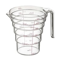 山崎実業 電子レンジ対応 段々計量カップ 500ML クリア 2700 2700 1個