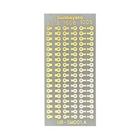 サンハヤト SMD DIP変換基板(片面、ガラスエポキシ、54.68×25.24mm) UBSMD01 UBSMD01 1枚