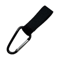 トライメイト 取付けマジックテープカラビナ付き ブラック TRTMK001BK TRTMK001BK 1個