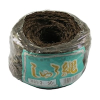 コンヨ ファミリーツリー しゅろ縄 50m 茶 63545053 1個