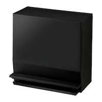 リス ゴミ箱 SOLOW 通路で使えるペダル分別ストッカー 22.5L 1段 ブラック